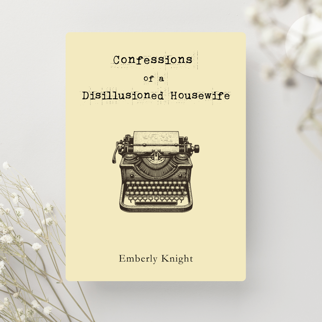 Book cover of Confessions of a Disillusioned Housewife by Emberly Knight – a raw, emotional memoir about betrayal, trauma, and personal rebirth.